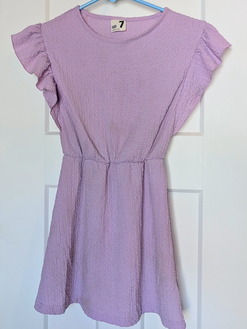 Kids Lavender Ruffle Dress - Picture 3 of 3